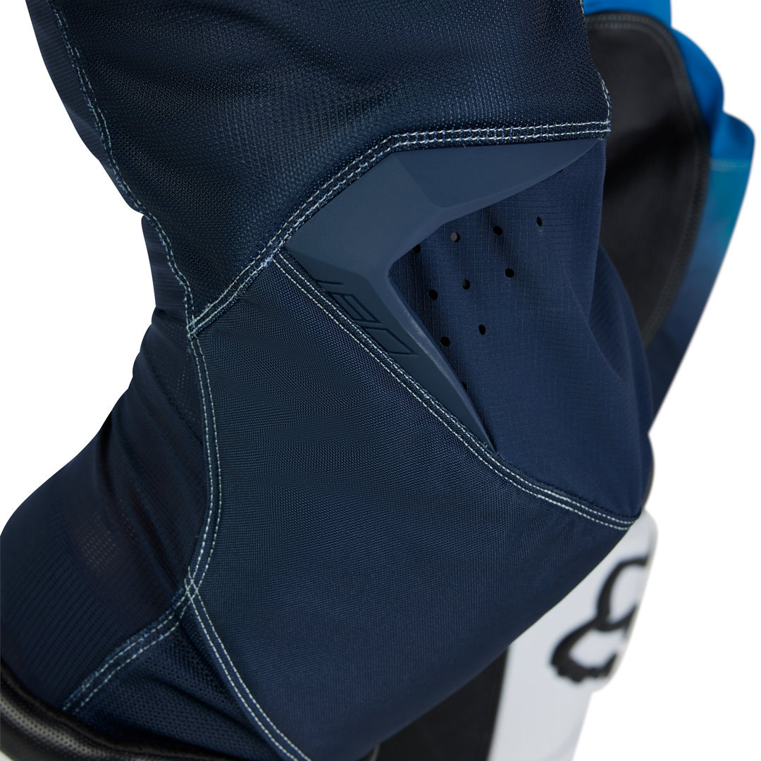 Side view of FOX 180 Air Haze Motocross Pants, blue, Size 34 for Men