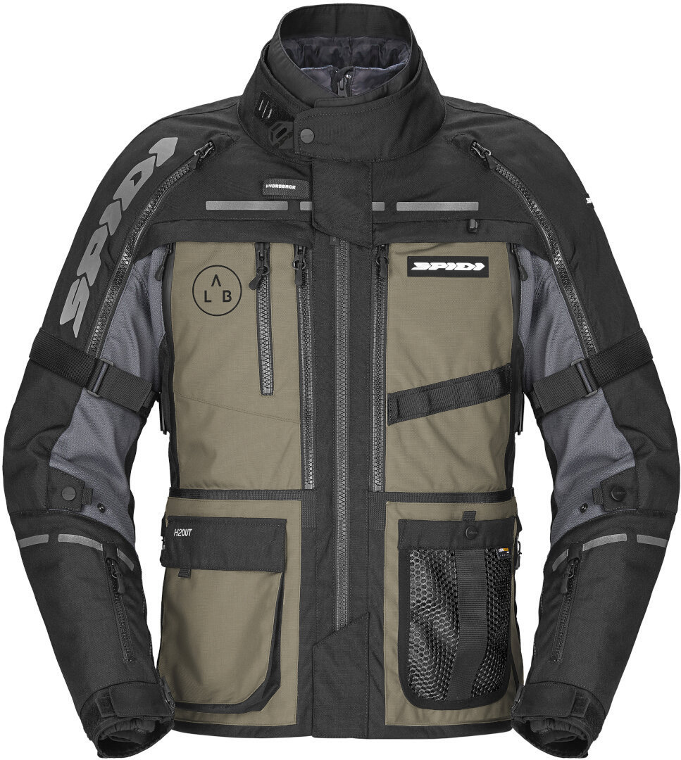 Spidi Hard Track 3 H2Out водонепроницаемая мотоциклетная текстильная куртка Оливковый S 