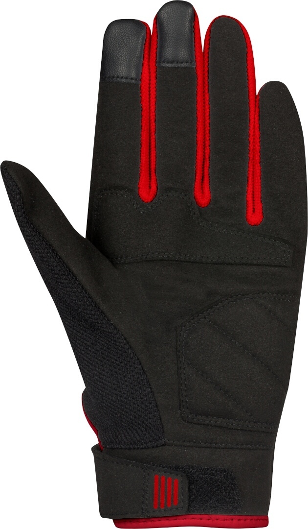 Side view of Bering Breeze Mesh Motorcycle Gloves, black-red, Size 2XL for Men