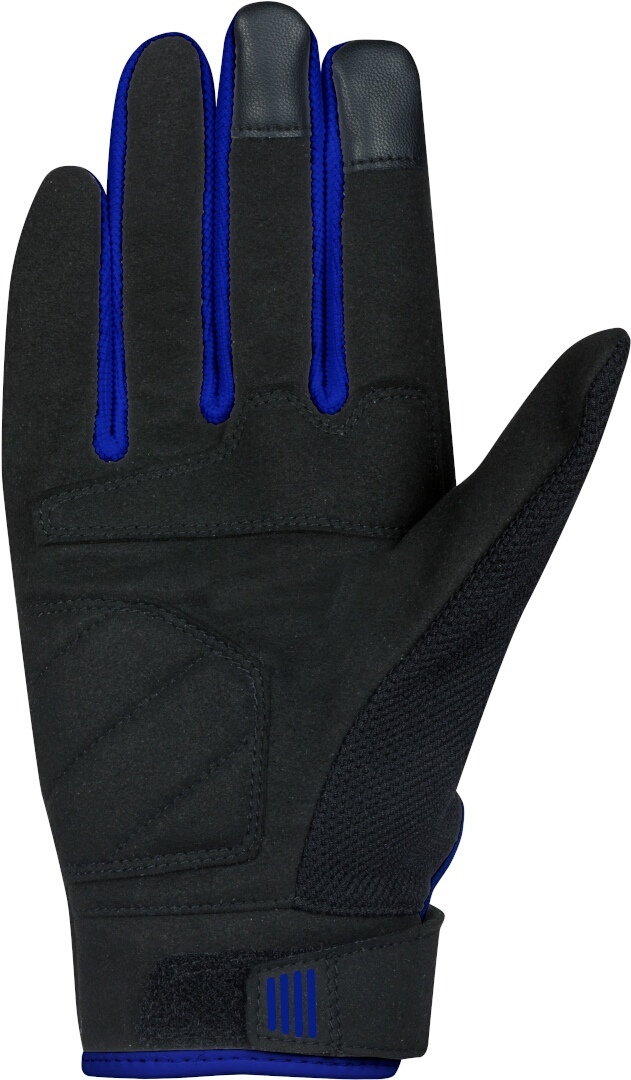 Side view of Bering Breeze Mesh Motorcycle Gloves, black-blue, Size 2XL for Men