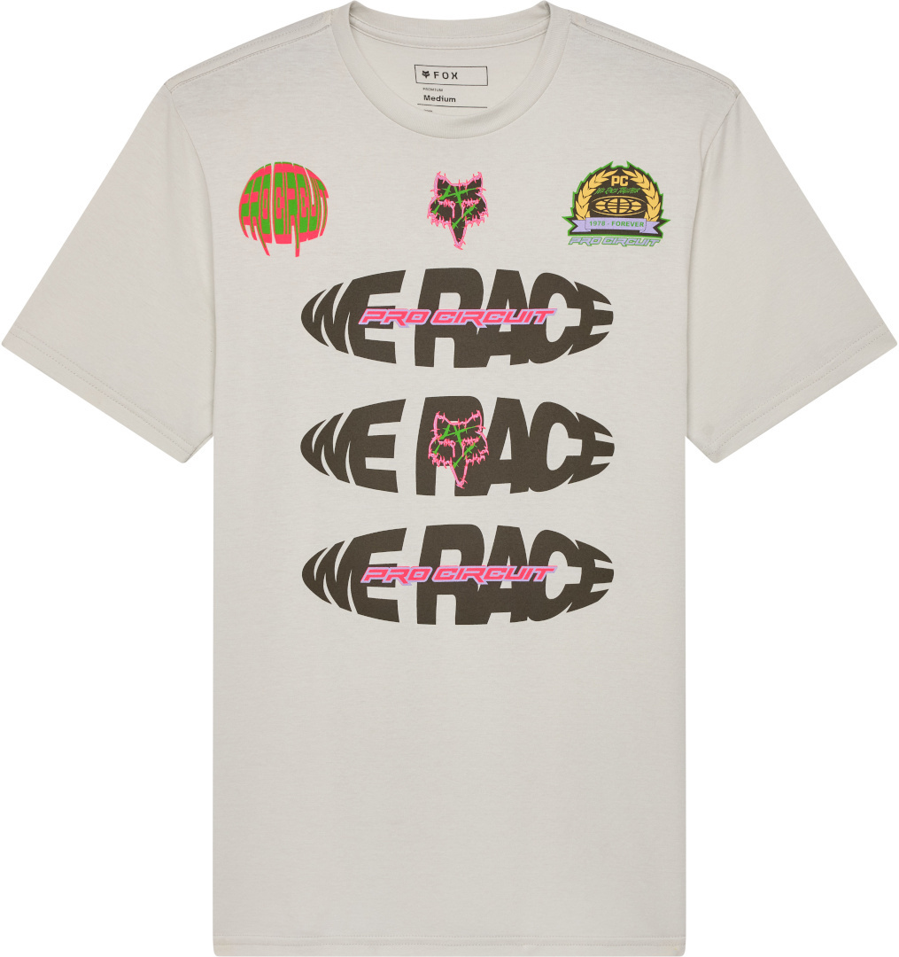FOX Pro Circuit T-Shirt, white, Size S for Men