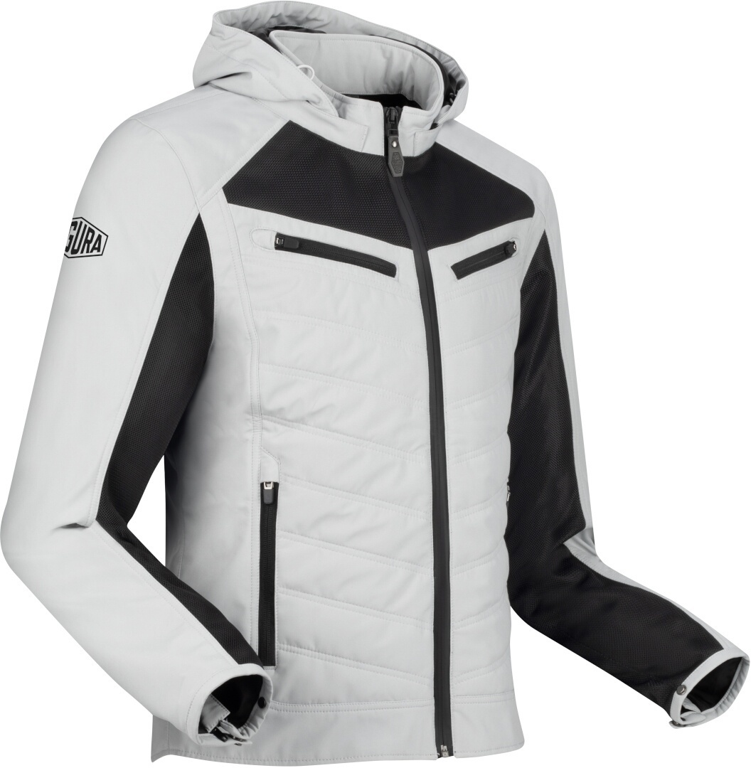 Segura Natcho Vented Softshell Mesh Motorcycle Textile Jacket, grey, Size 4XL for Men-image-948061883