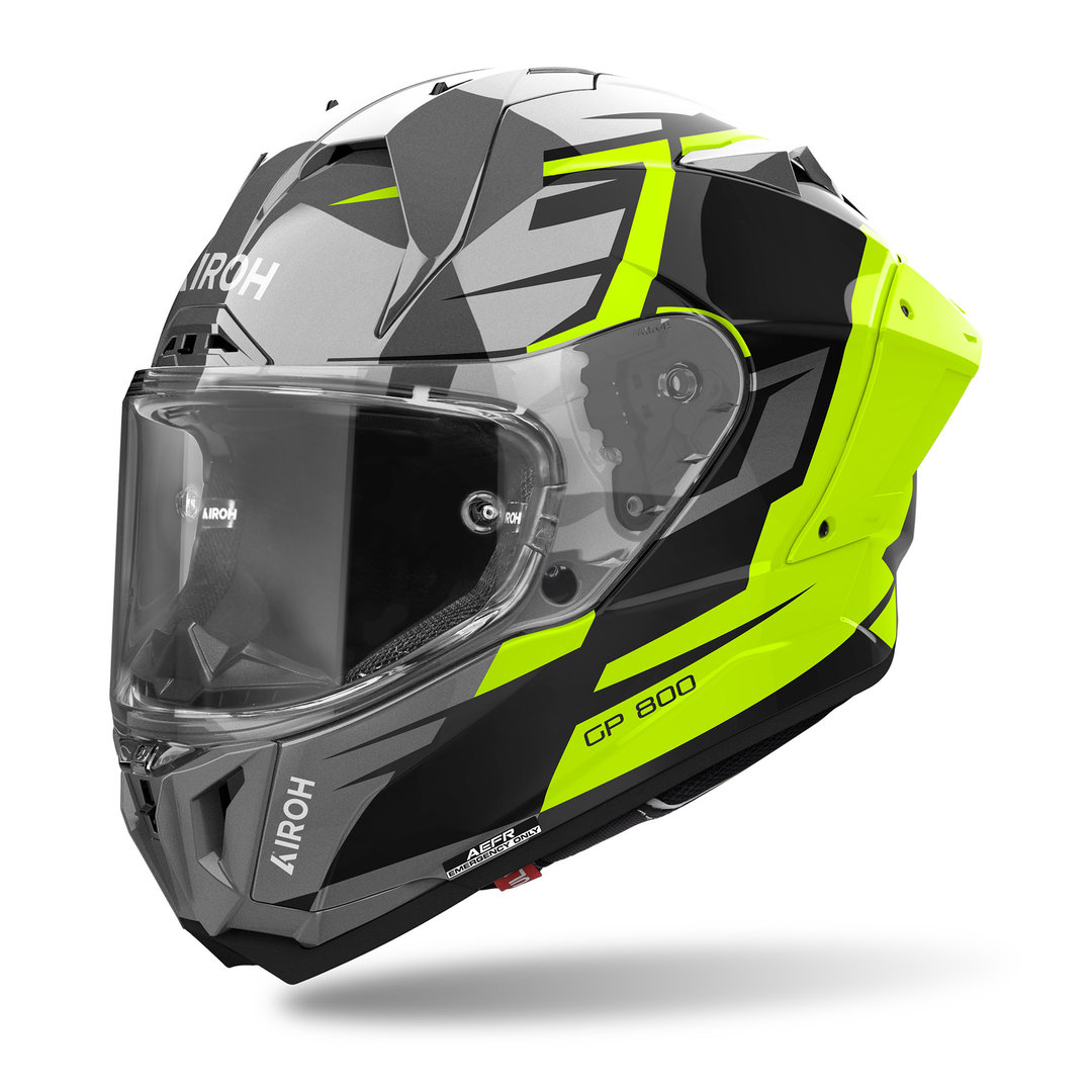 Airoh GP 800 Master Carbon Шлем Черный/серый/желтый XS (53/54) 