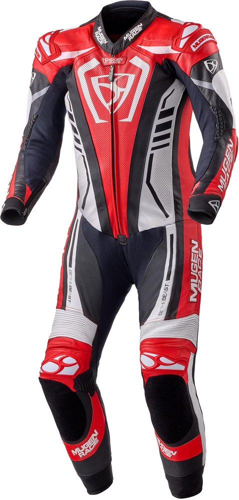 MUGENRACE Predator perforierte 1-Teiler Motorrad Lederkombi