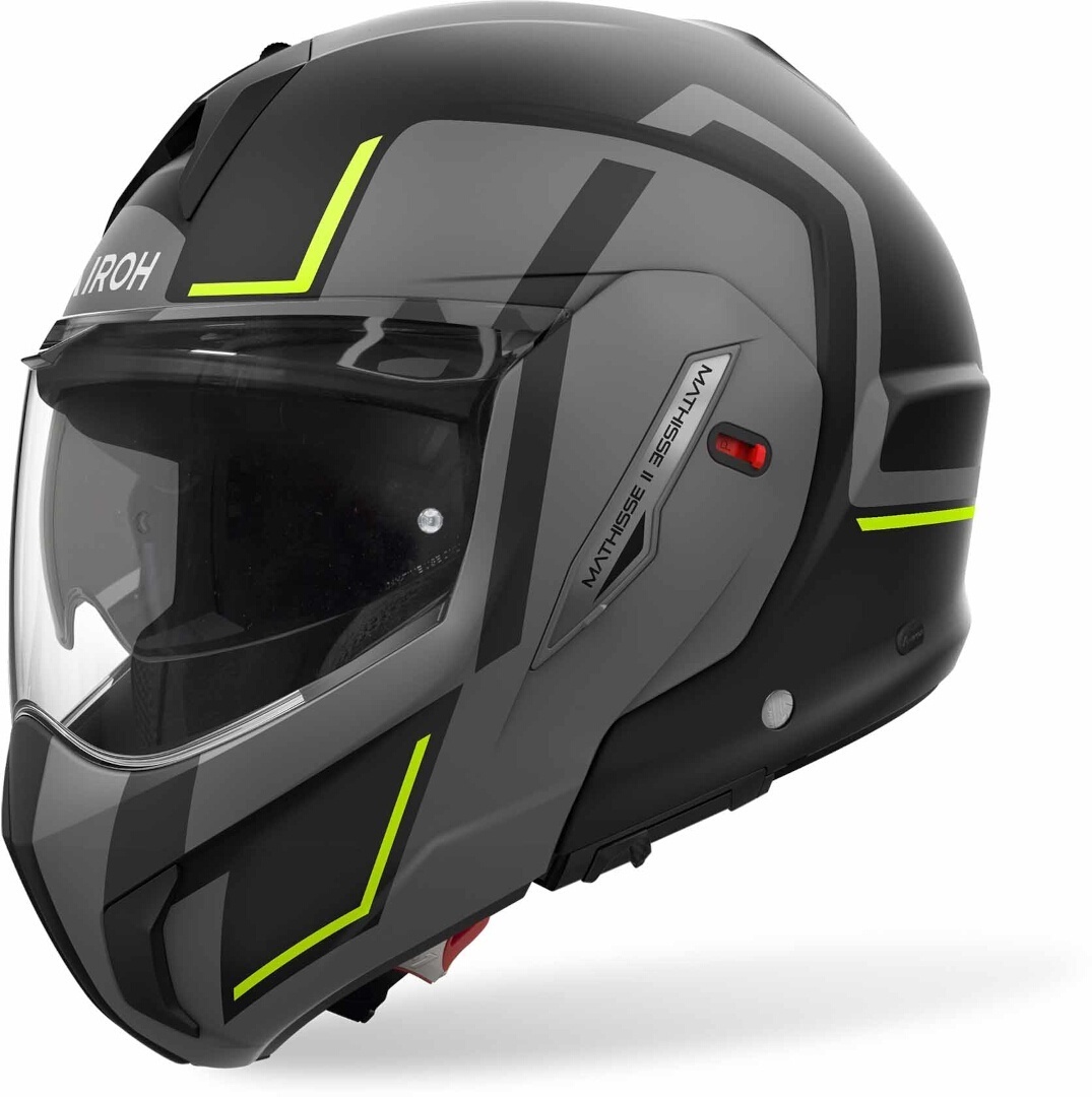 Airoh Men's Black Grey Yellow Mathisse Ii Genius Helmet, Black-Grey-Yellow, Size S For