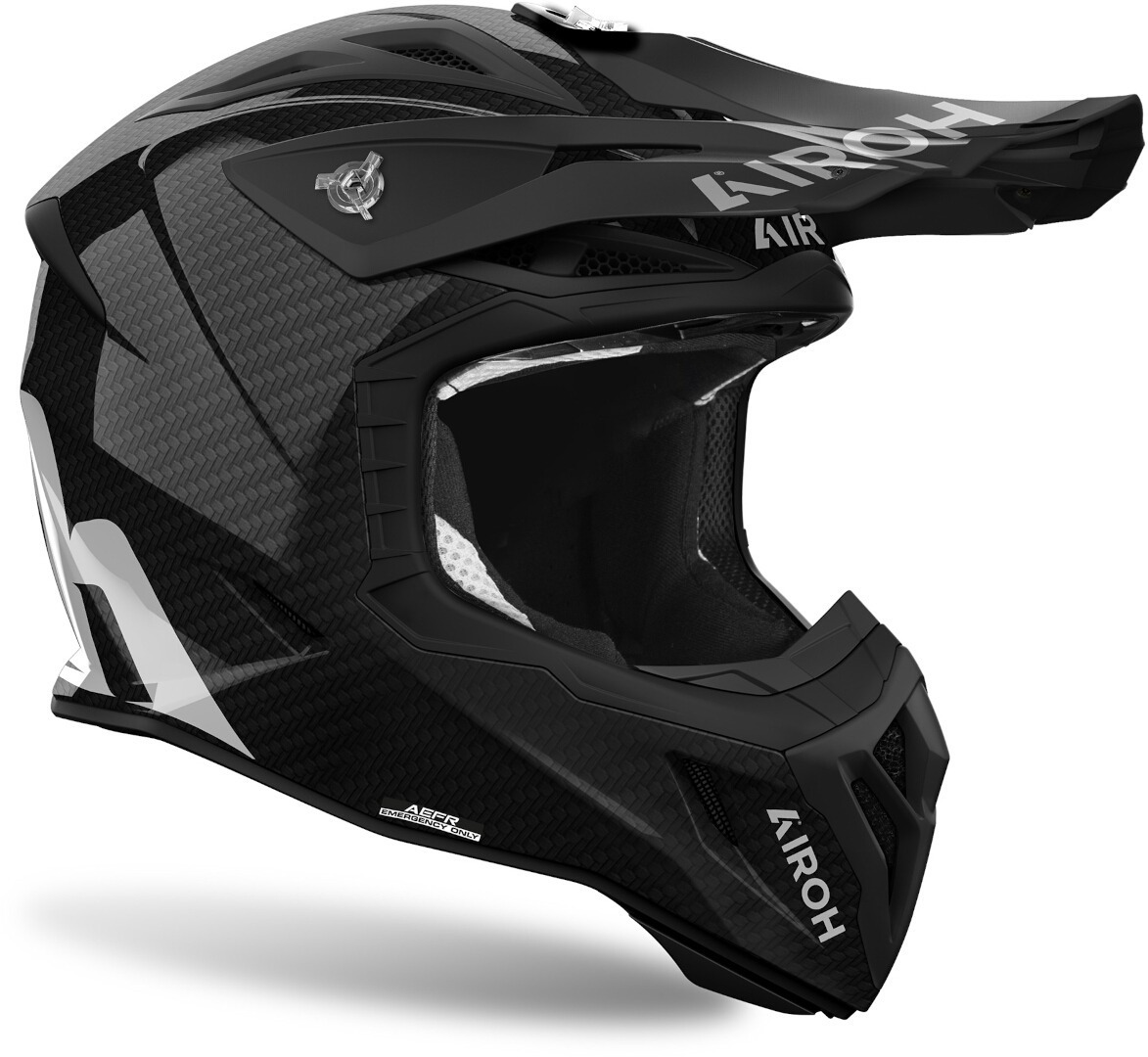 Side view of Airoh Aviator Ace 2 Carbon Motocross Helmet, Size L for Men