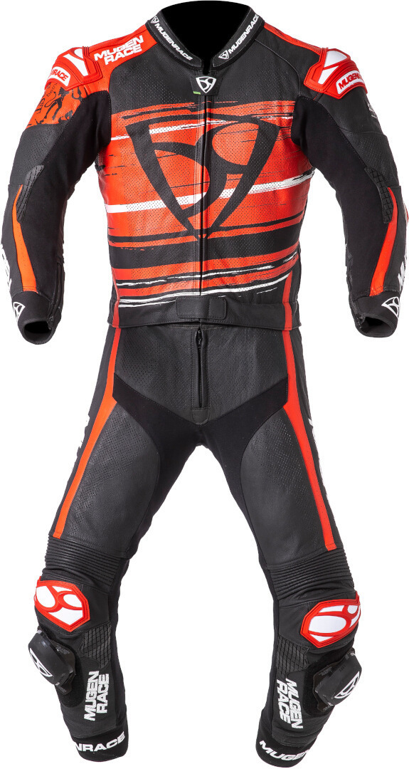 MUGENRACE RC-Max Due перфорированный мотоциклетный кожаный костюм из двух частей