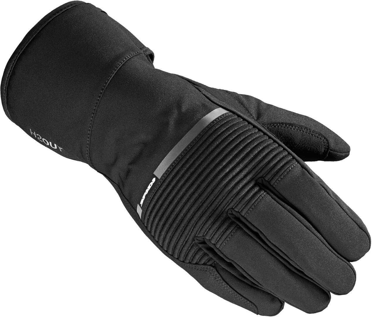 Spidi Men's Black Underground-Kp H2out Waterproof Motorcycle Gloves, For Large