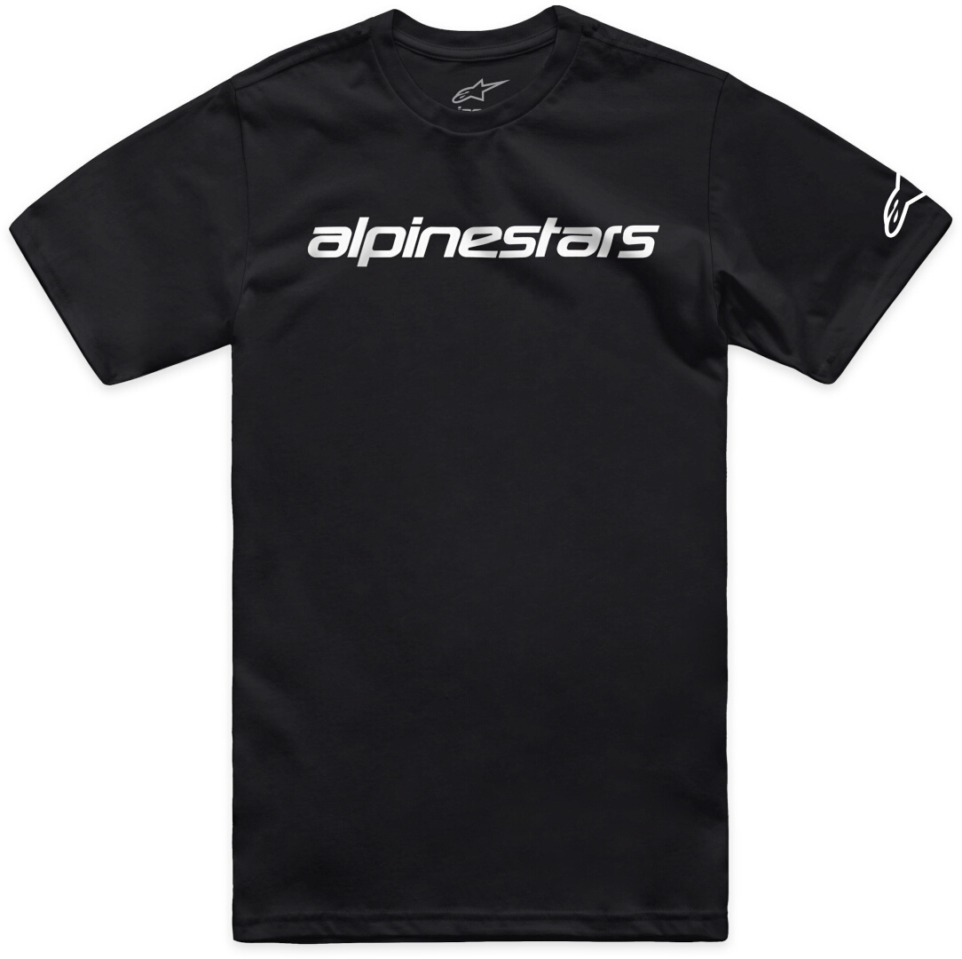 Alpinestars Linear Wordmark 2.0 T-shirt, noir-blanc, taille M pour Hommes