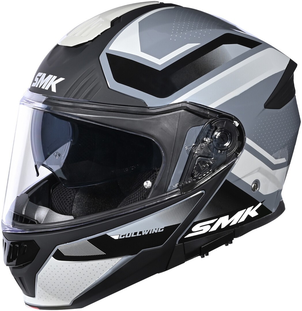 SMK Gullwing Supertour Casque, noir-gris, taille 2XL pour Hommes