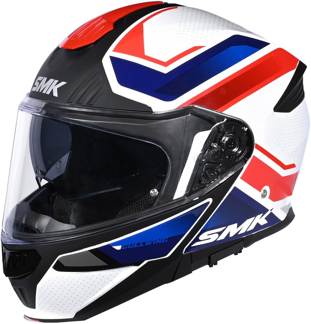 SMK Gullwing Supertour Casque, blanc-bleu, taille XL pour Hommes