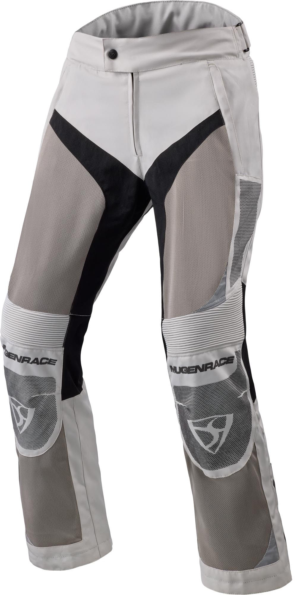 MUGENRACE Meshke Pantalon textile de moto imperméable, noir-gris, taille 2XL pour Hommes