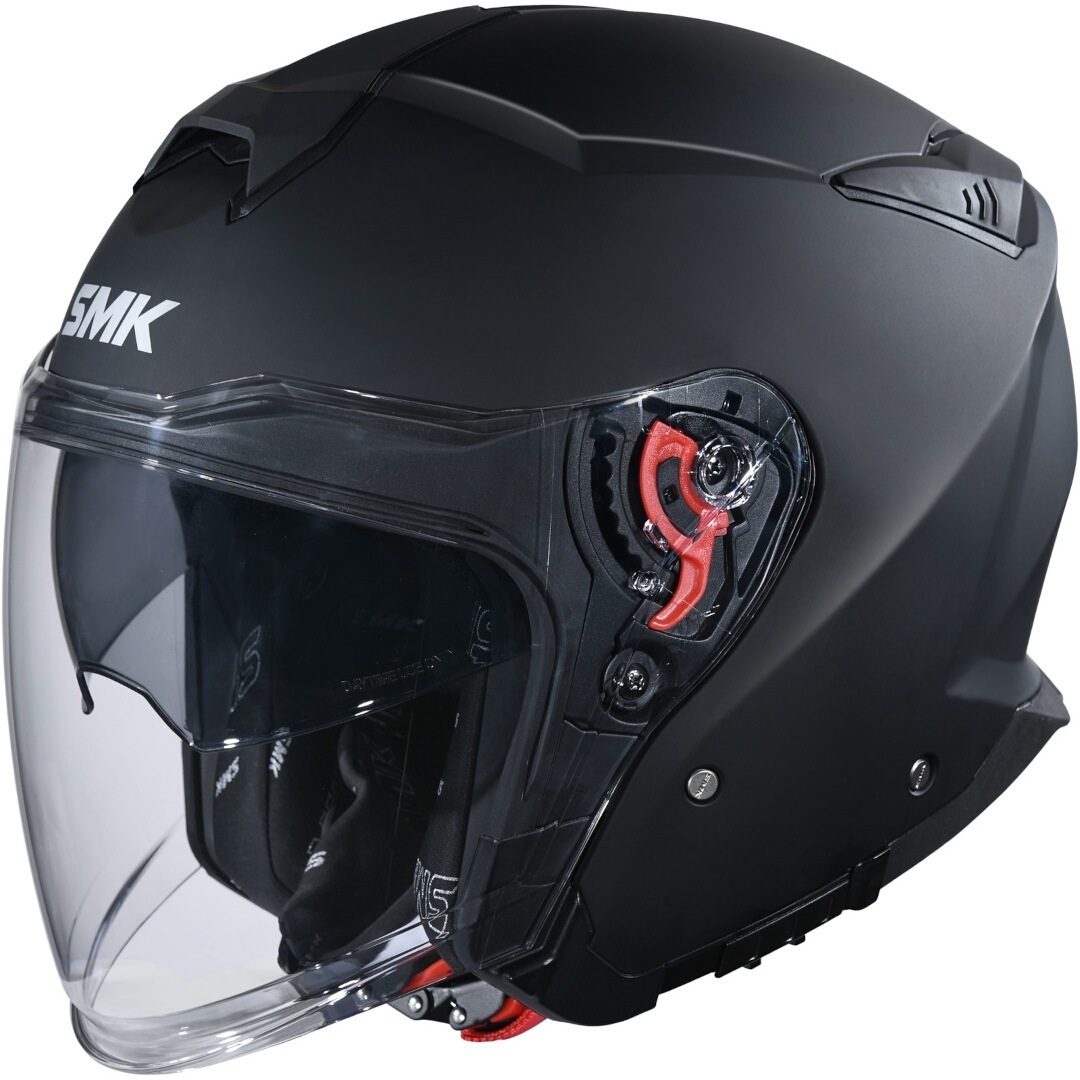 SMK GTJ Casque jet, noir, taille 2XL pour Hommes