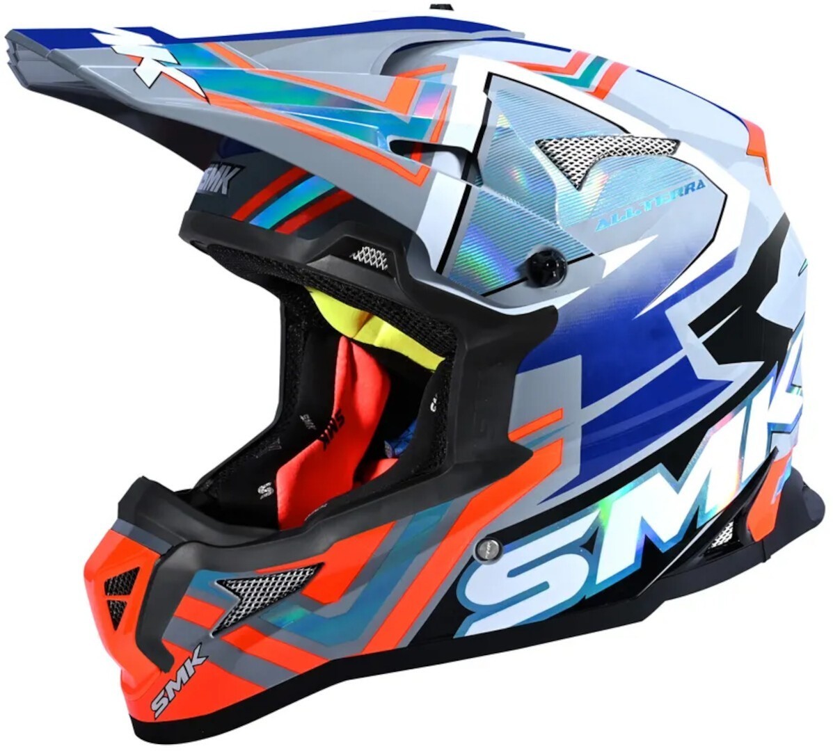 SMK Allterra X-Aces Casque de motocross, multicolore, taille 2XL pour Hommes