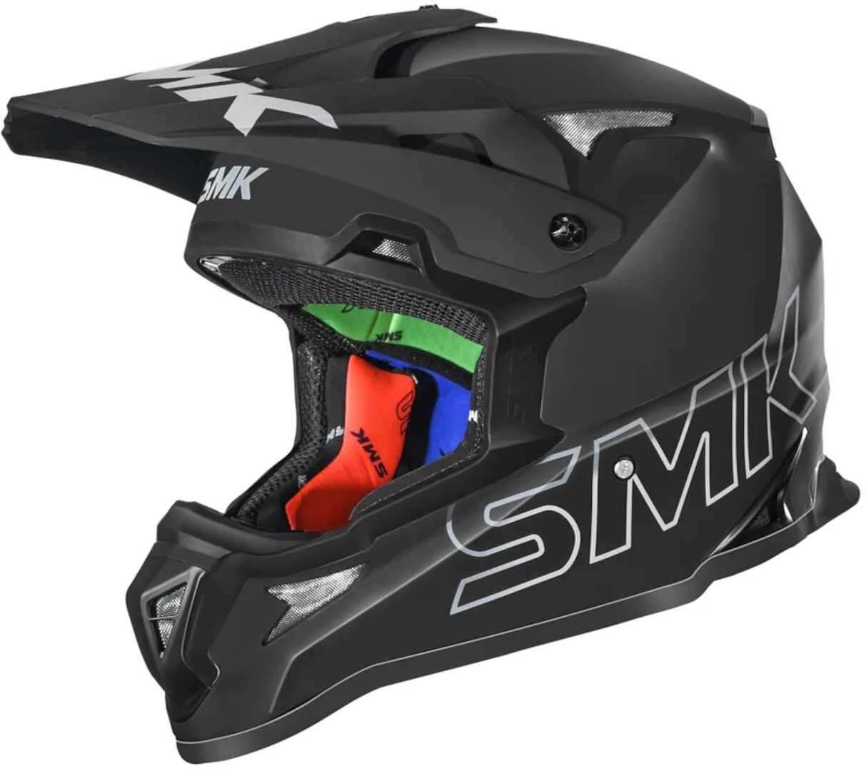 SMK Allterra Casque de motocross, noir, taille 2XL pour Hommes