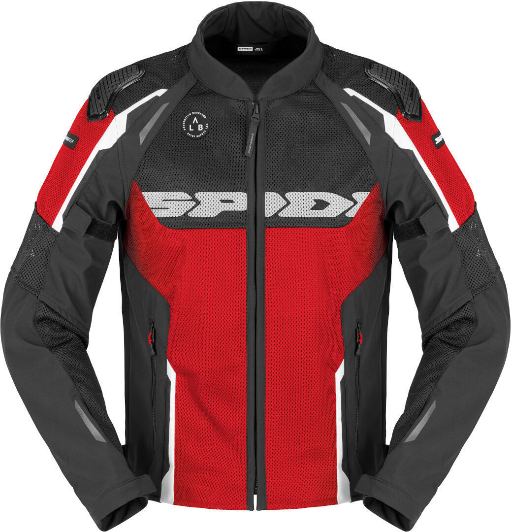 Spidi Men's Red Race Warrior 2 Net Motorcycle Textile Jacket, Size Xl For