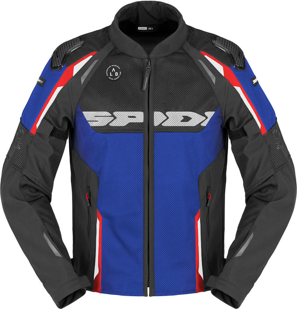 Spidi Men's Blue Race Warrior 2 Net Motorcycle Textile Jacket, Size 3XL For