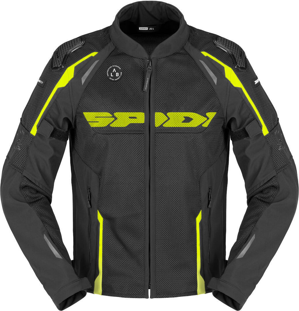 Spidi Men's Yellow Race Warrior 2 Net Motorcycle Textile Jacket, Size Xl For