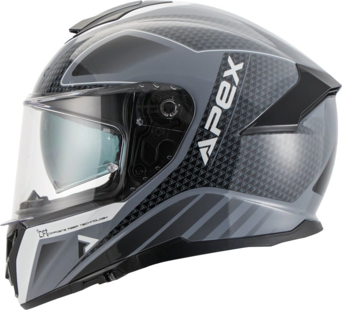 APEX FT300 New York Casque, noir-gris, taille XL pour Hommes