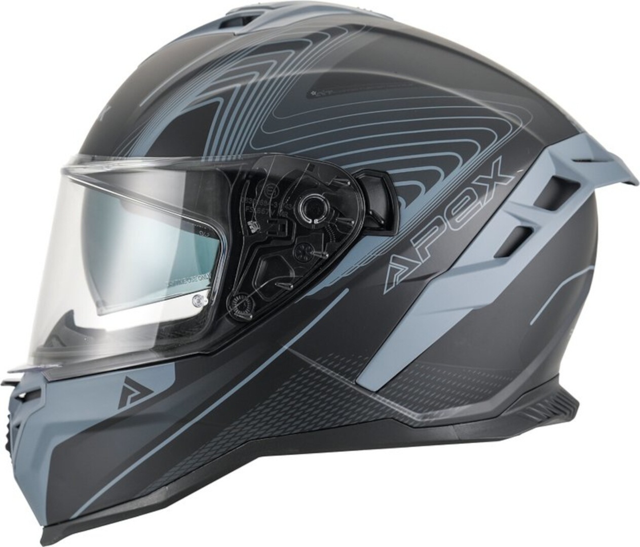 APEX FI200 Madrid Casque, noir-gris, taille 2XL pour Hommes