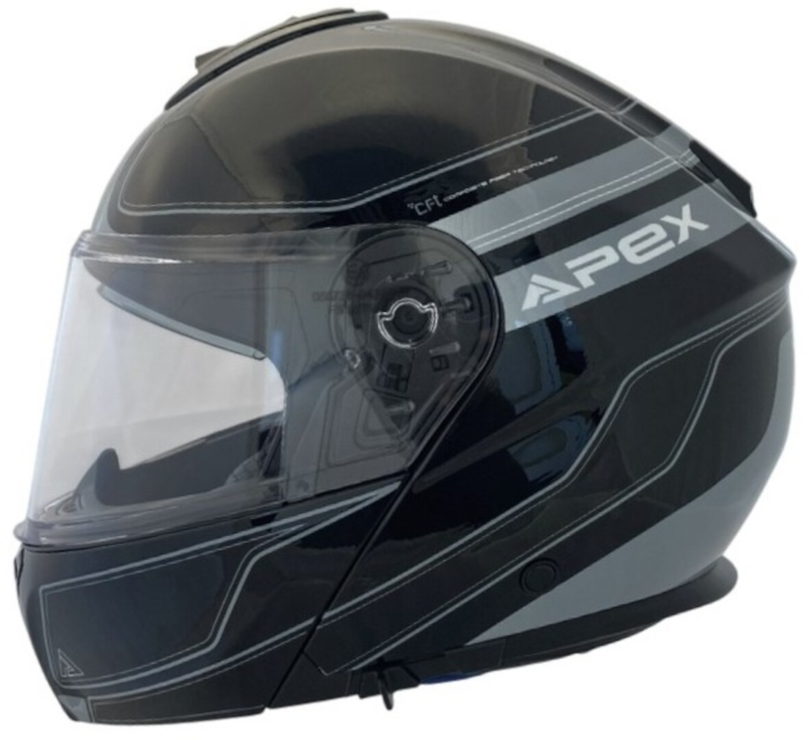 APEX MT300 Sydney Casque, noir-gris, taille XS pour Hommes