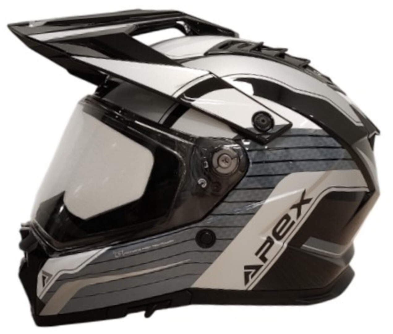 APEX AT300 Everest Casque, noir-gris-blanc, taille XL pour Hommes