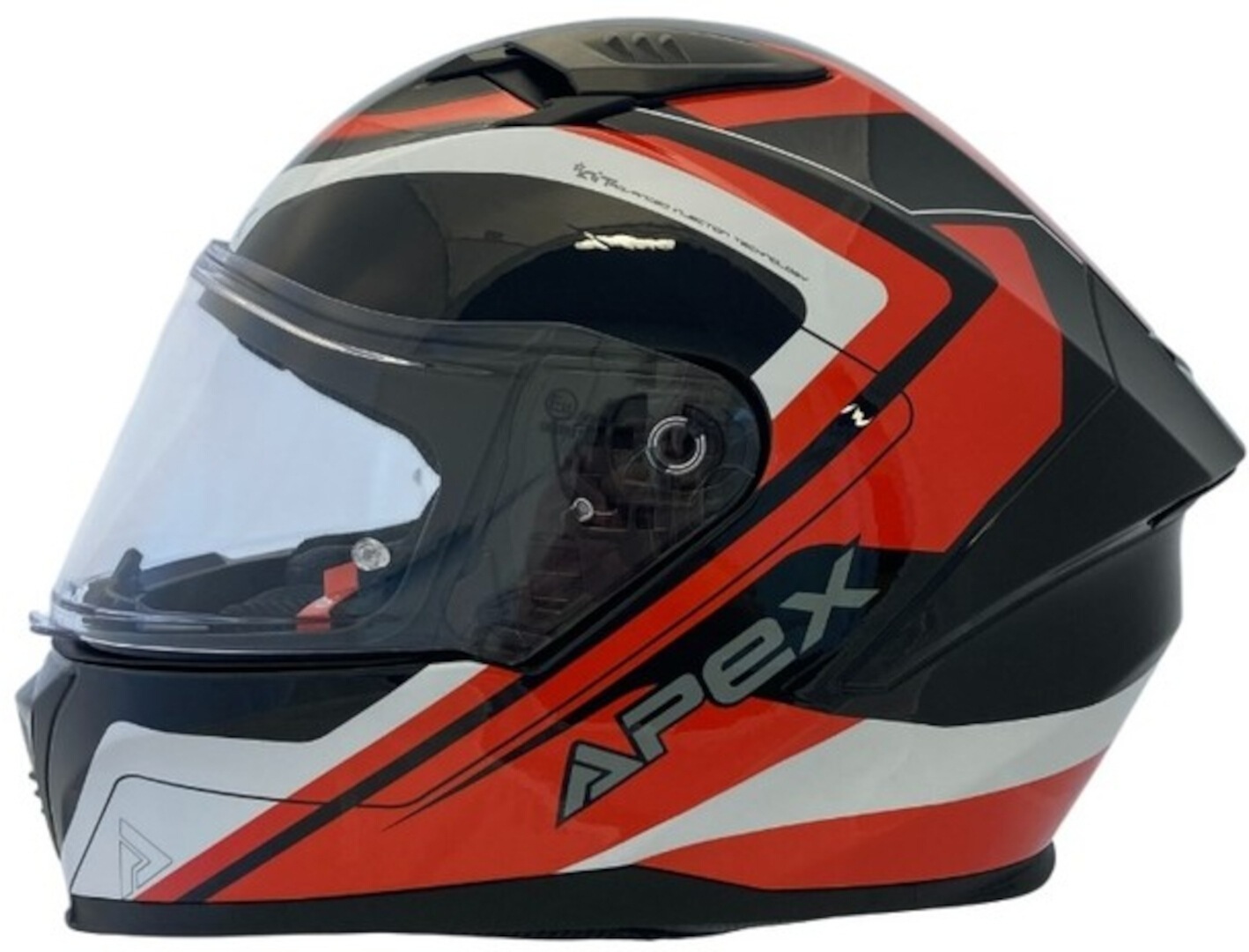 APEX FI100 Valencia Casque, noir-blanc-rouge, taille L pour Hommes