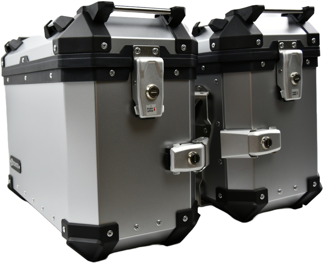 FC-Moto Terreno EVO Silver 28 L Alu Ensemble de valises latérales + jeu de cylindres de serrure, gris-argent, taille 28 pour Hommes