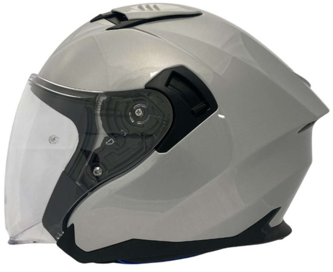 APEX JI200 Casque jet, argent, taille L
