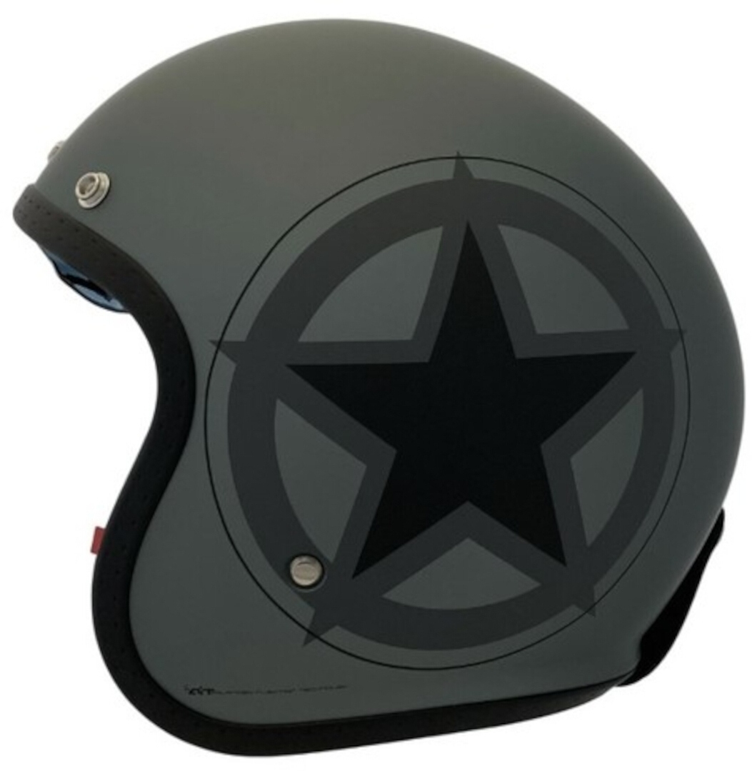 APEX JI100 Star Casque jet, gris, taille 2XL pour Hommes