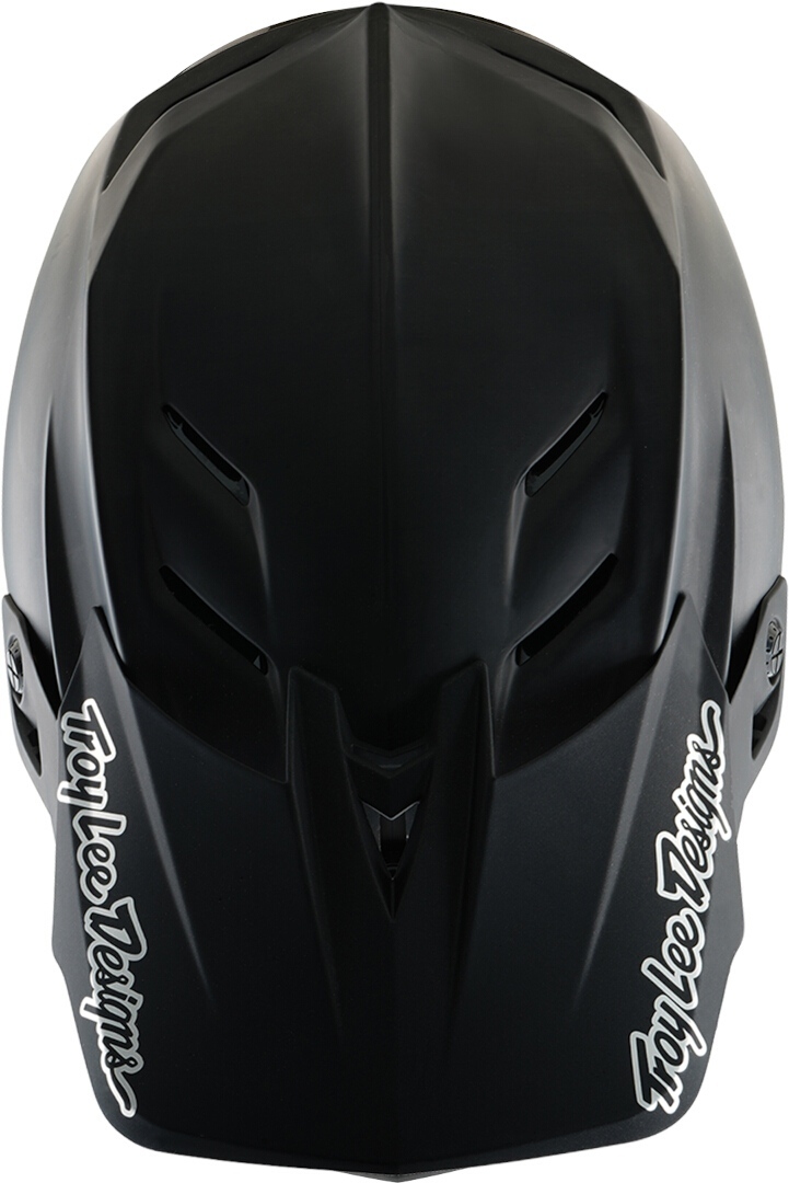 Side view of Troy Lee Designs D4 Mips Stealth 2025 Carbon Downhill Helmet, black, Size L for Men