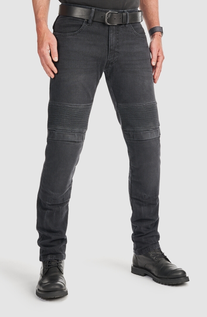 Pando Moto Karl Devil AAA Motorcycle Jeans, black, Size 34 for Men