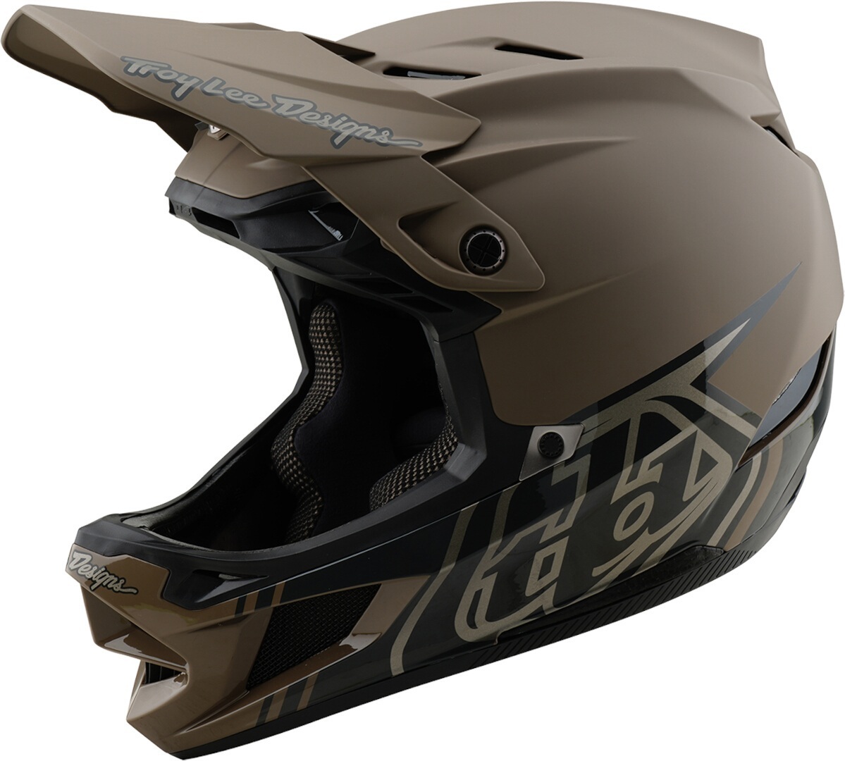 Troy Lee Designs D4 Mips Stealth Composite Downhill Helm, brown, Size 2XL for Men-image-910293822