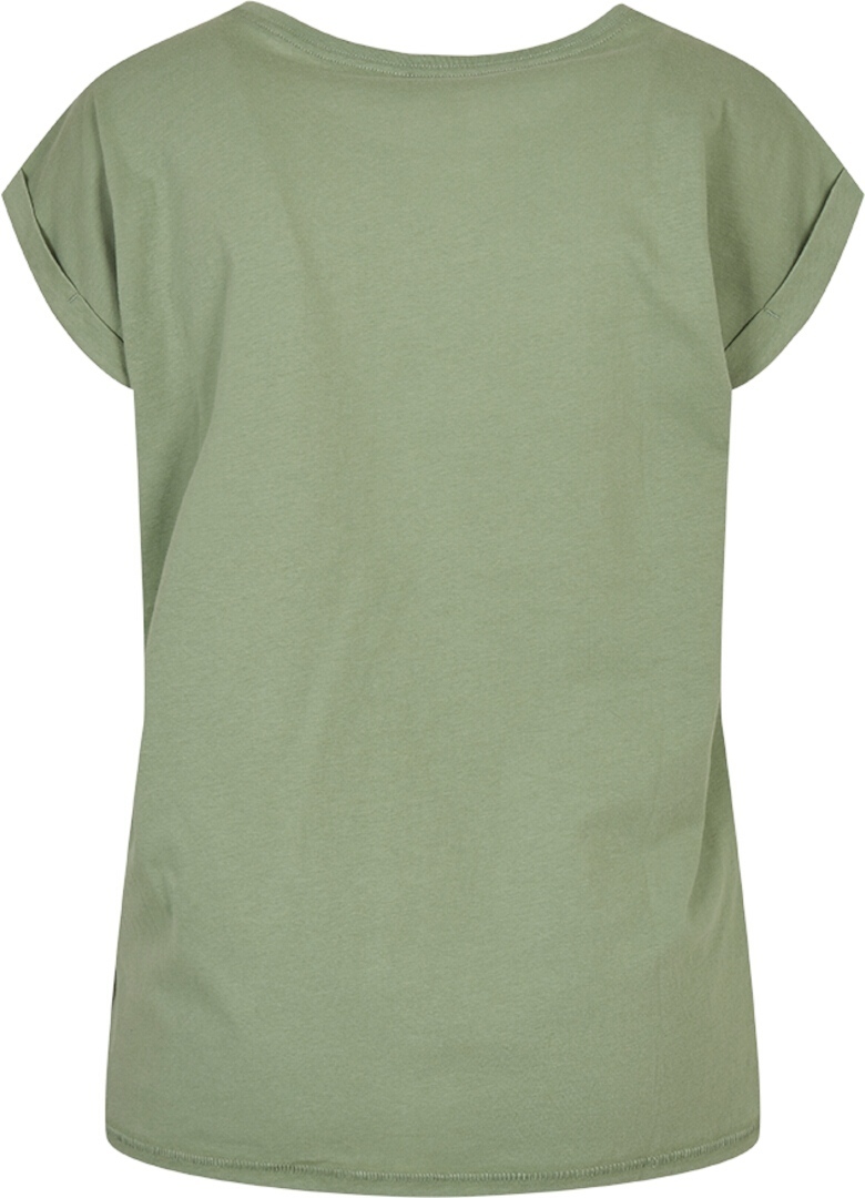 Side view of Brandit Forvert Santa Maria Ladies T-Shirt, green, Size L for Women