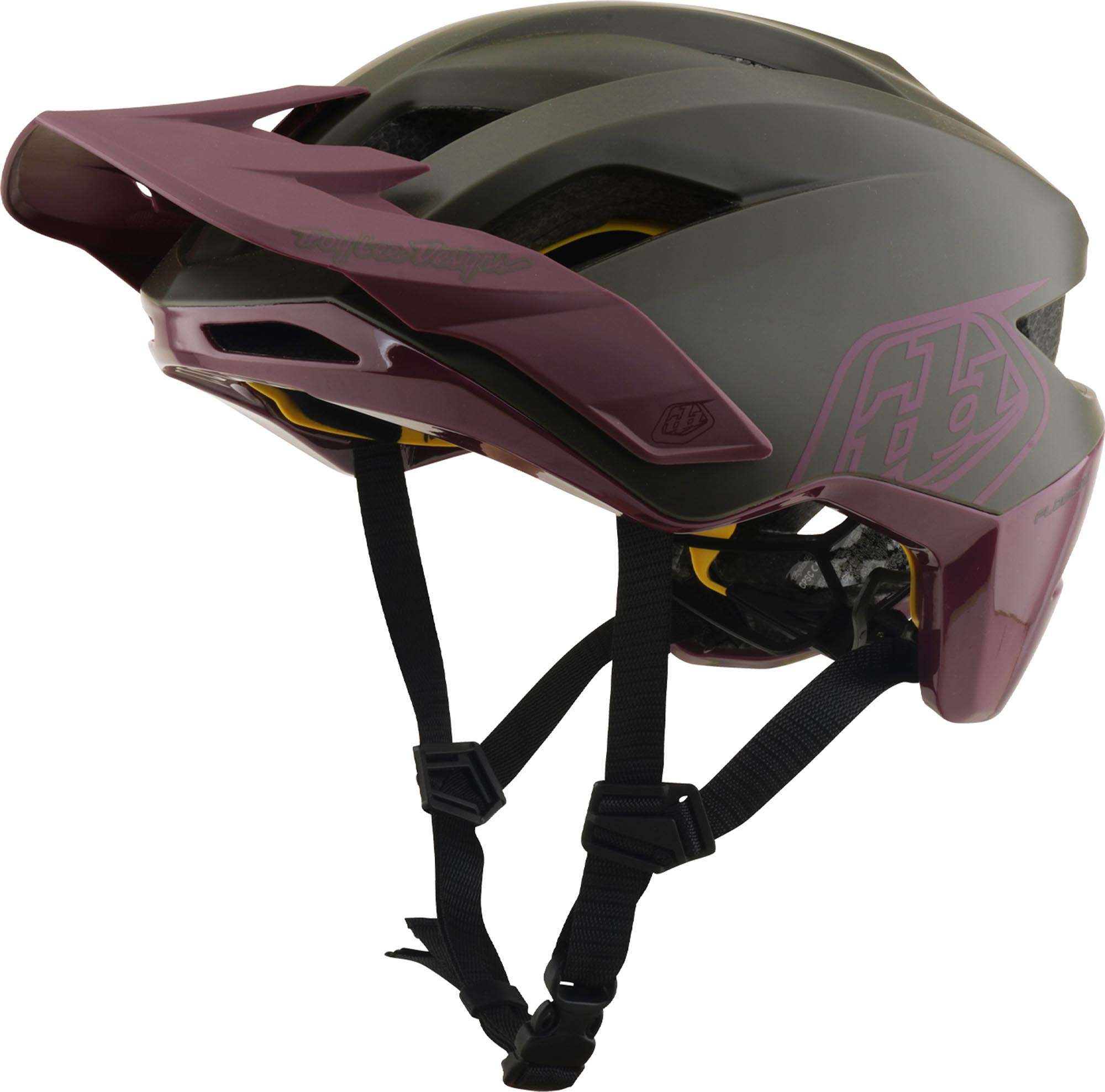 Troy Lee Designs Mips Flowline Point Bicycle Helmet, green, Size M L for Men-image-952789908