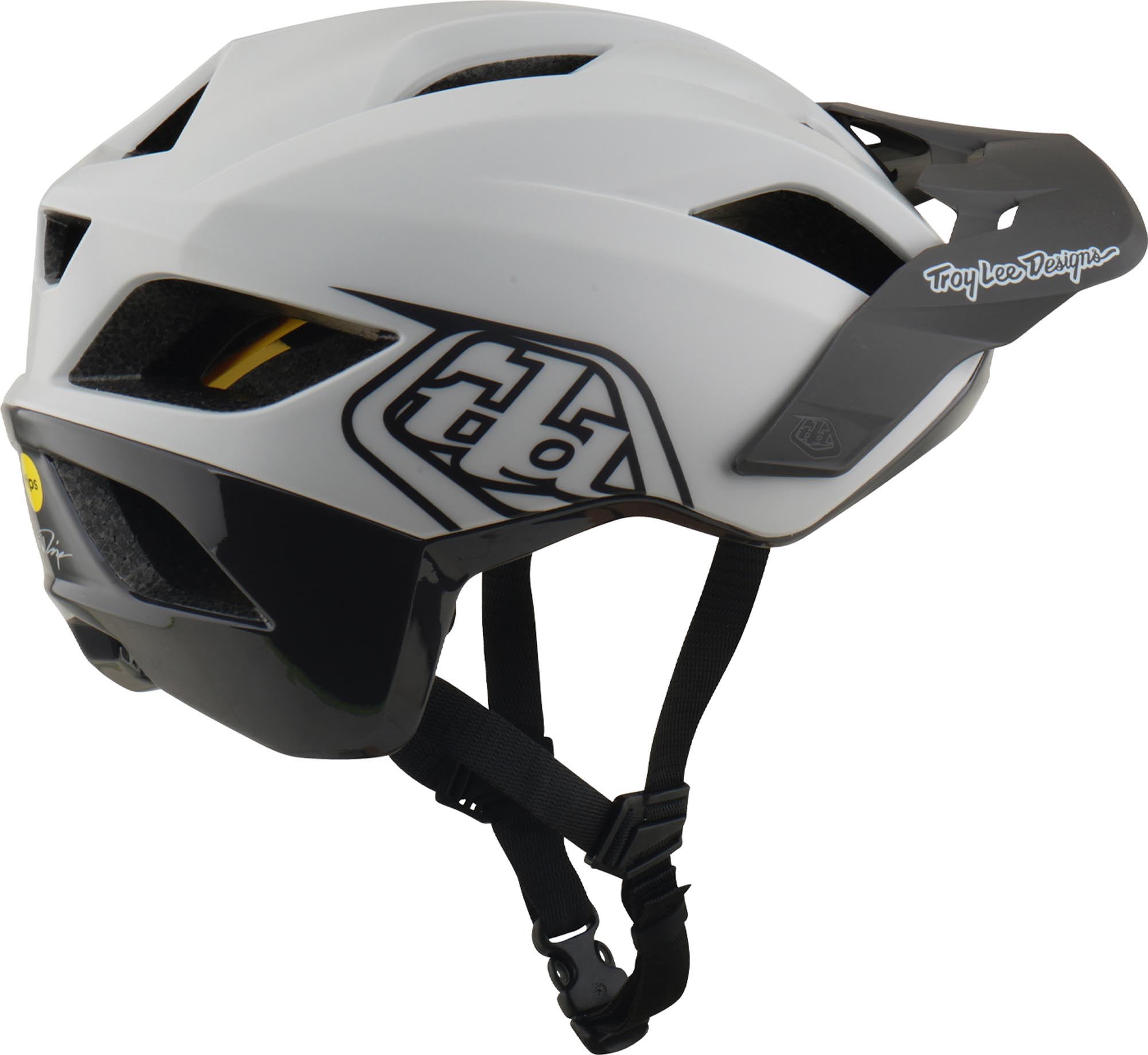 Side view of Troy Lee Designs Mips Flowline Point Bicycle Helmet, Size XL 2XL for Men