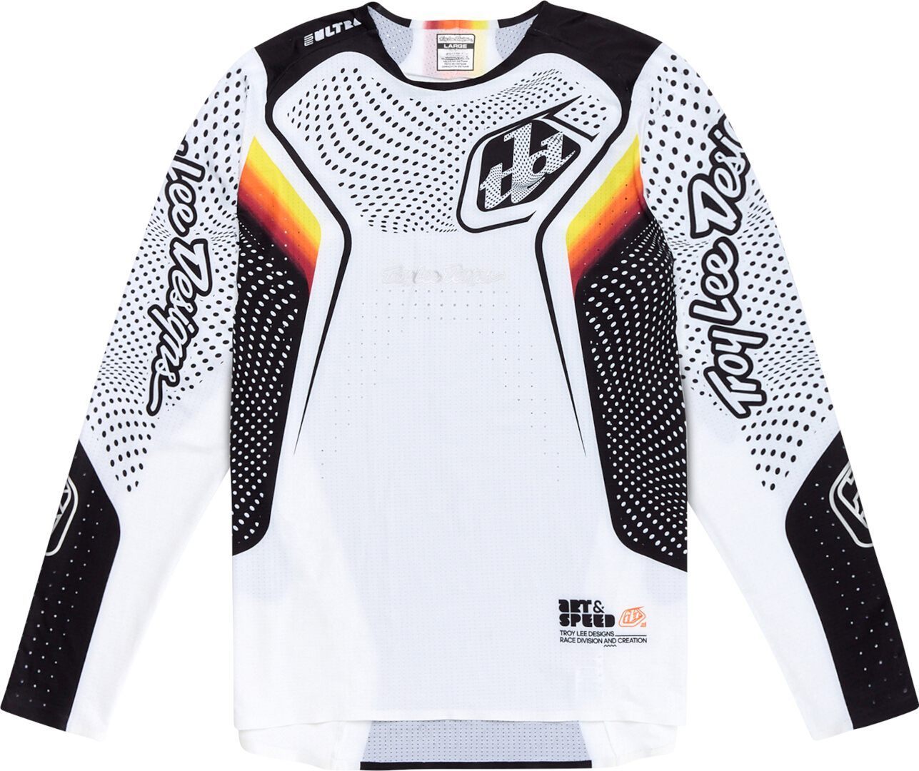 Troy Lee Designs SE Ultra Optic Джерси для мотокросса Черный/Белый/Красный/Желтый S 