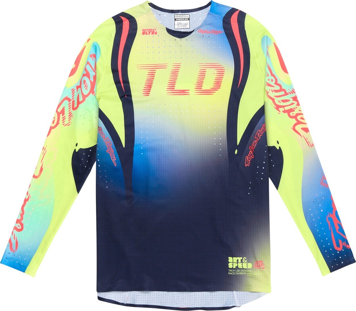 Troy Lee Designs Sprint Ultra Drip Fahrrad Jersey, yellow, Size XL for Men-image-1464572382