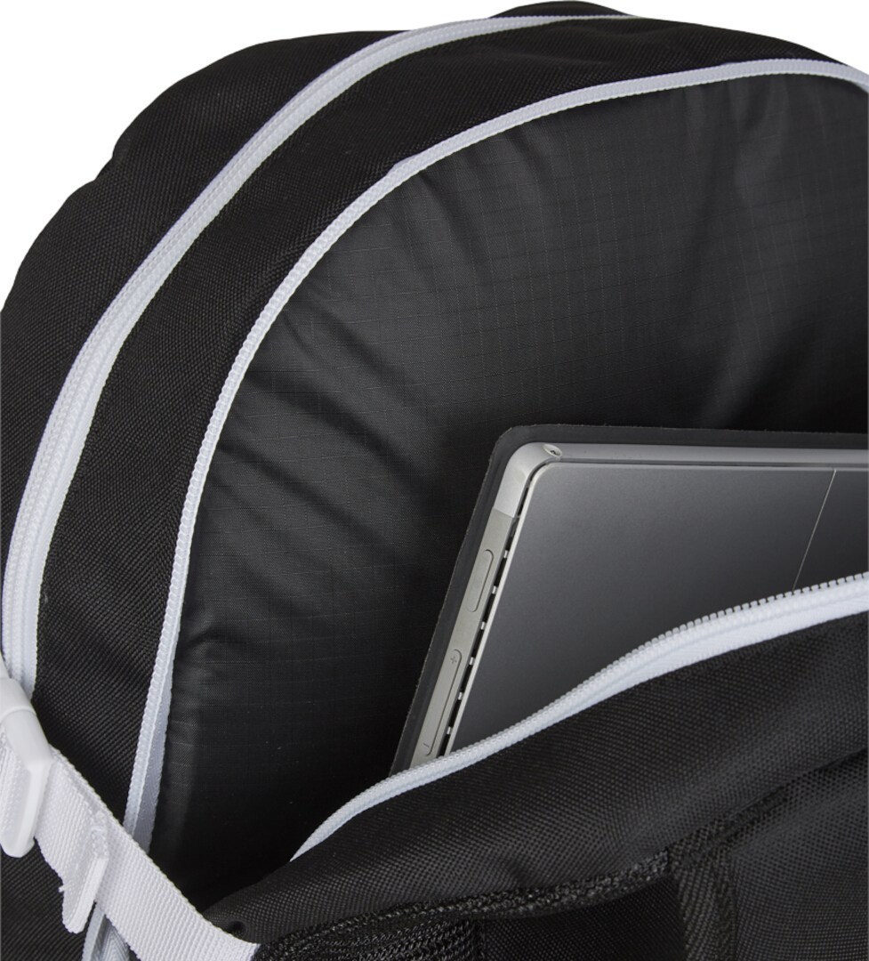 Side view of Brandit Forvert Louis Ice Laptop Backpack, black-white for Men