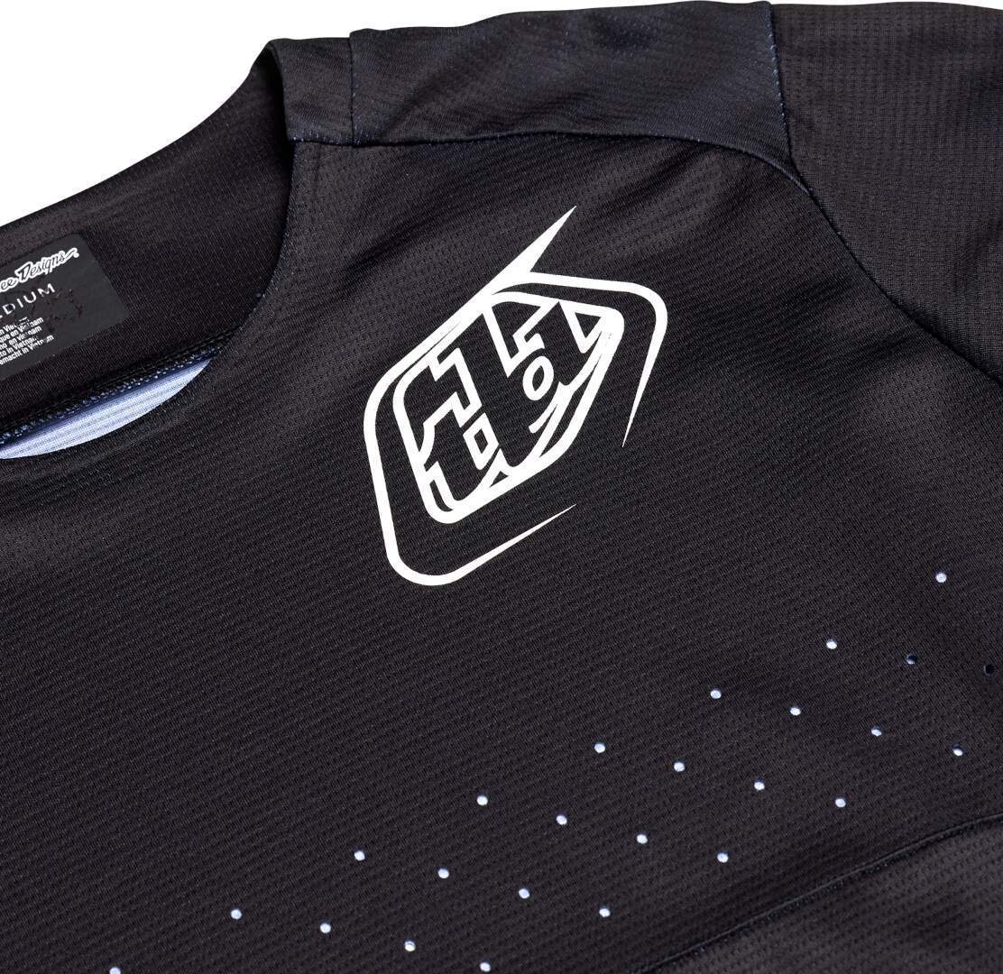 Side view of Troy Lee Designs Sprint Mono Bicycle Jersey, black, Size XL for Men