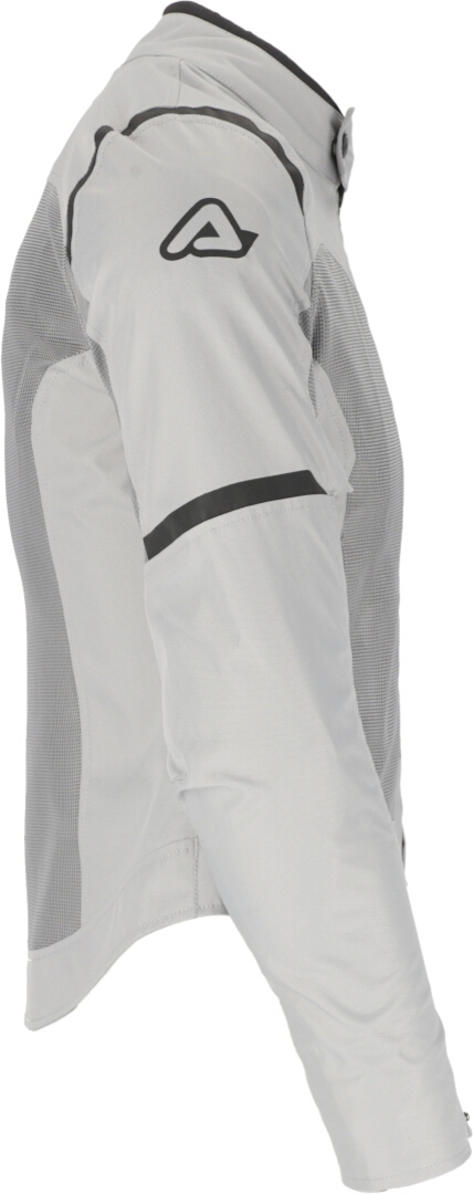 Side view of Acerbis Ramsey Vent 2.0 Mesh Ladies Motorcycle Textile Jacket, grey, Size 2XL for Women