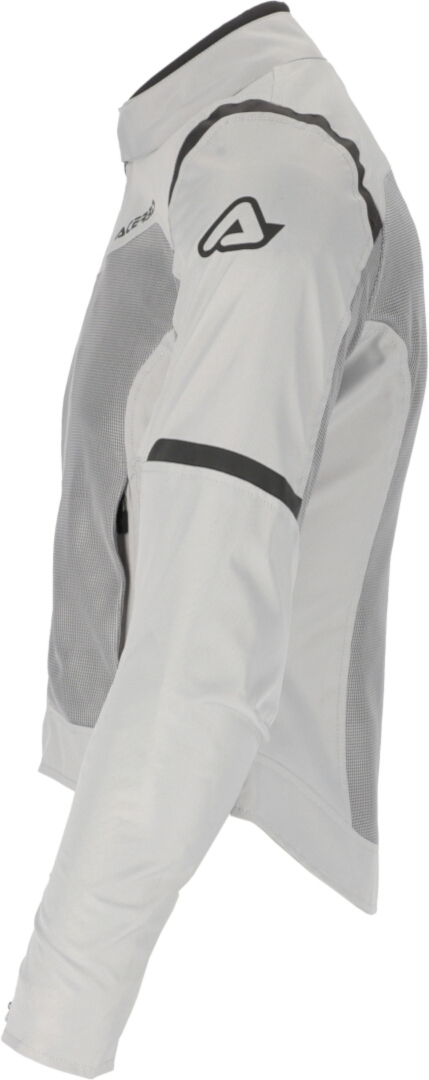 Side view of Acerbis Ramsey Vent 2.0 Mesh Ladies Motorcycle Textile Jacket, grey, Size 2XL for Women