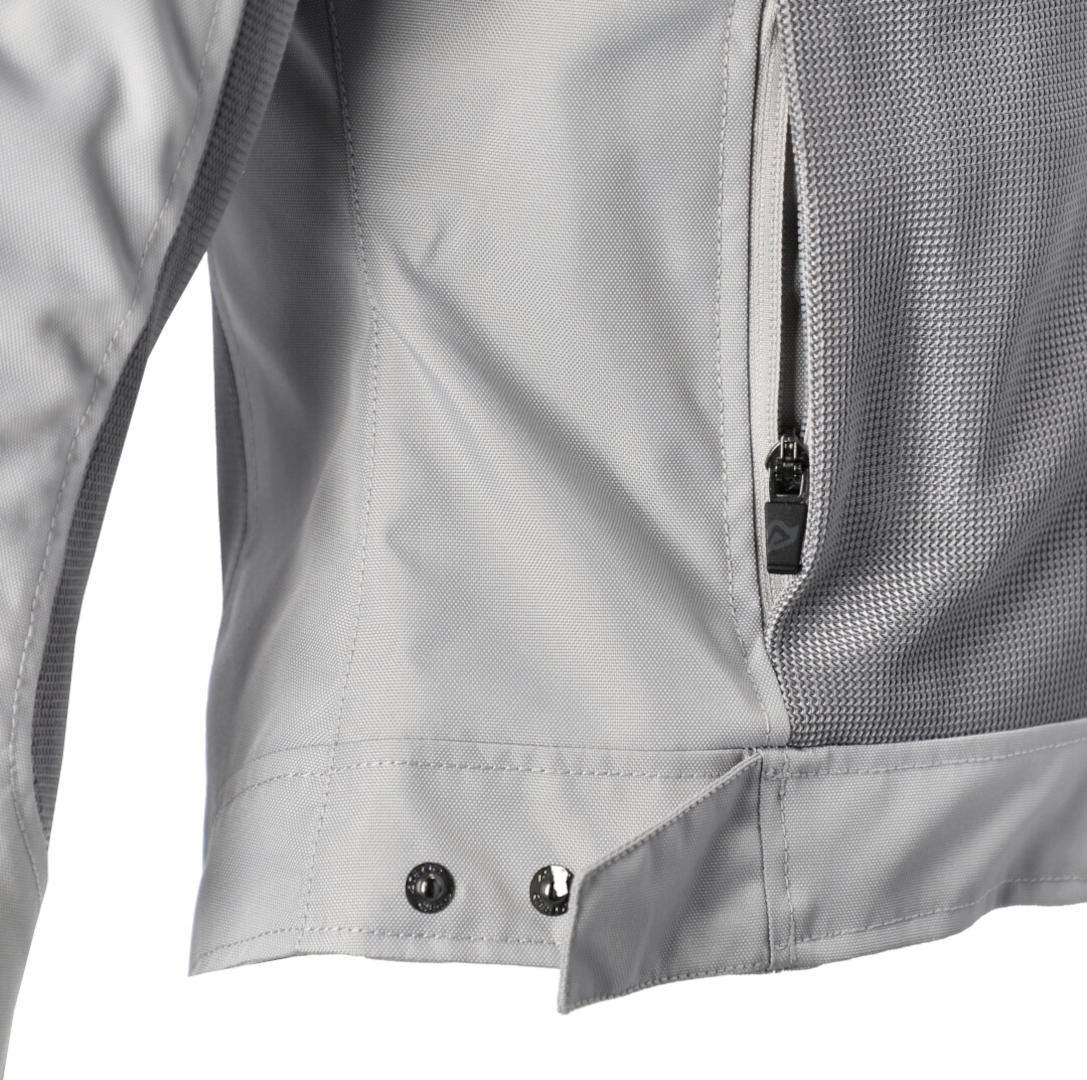 Side view of Acerbis Ramsey Vent 2.0 Mesh Ladies Motorcycle Textile Jacket, grey, Size 2XL for Women