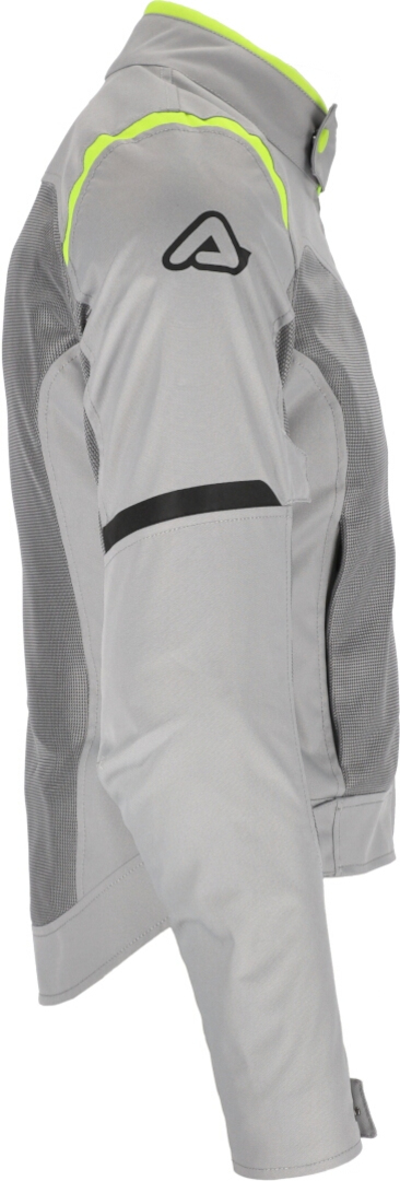 Side view of Acerbis Ramsey Vent 2.0 Mesh Ladies Motorcycle Textile Jacket, grey-yellow, Size 2XL for Women