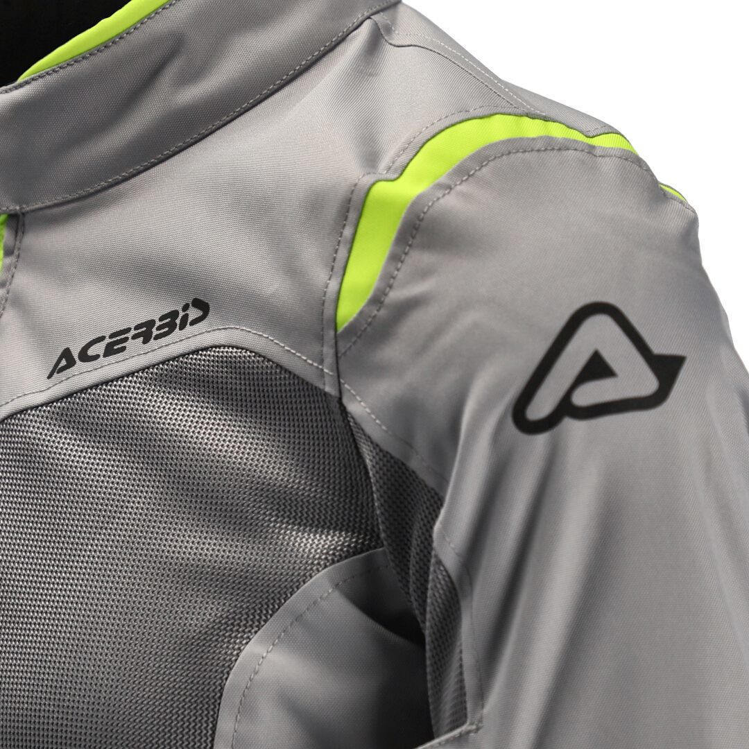 Side view of Acerbis Ramsey Vent 2.0 Mesh Ladies Motorcycle Textile Jacket, grey-yellow, Size 2XL for Women