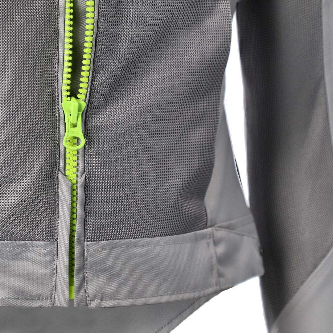 Side view of Acerbis Ramsey Vent 2.0 Mesh Ladies Motorcycle Textile Jacket, grey-yellow, Size 2XL for Women