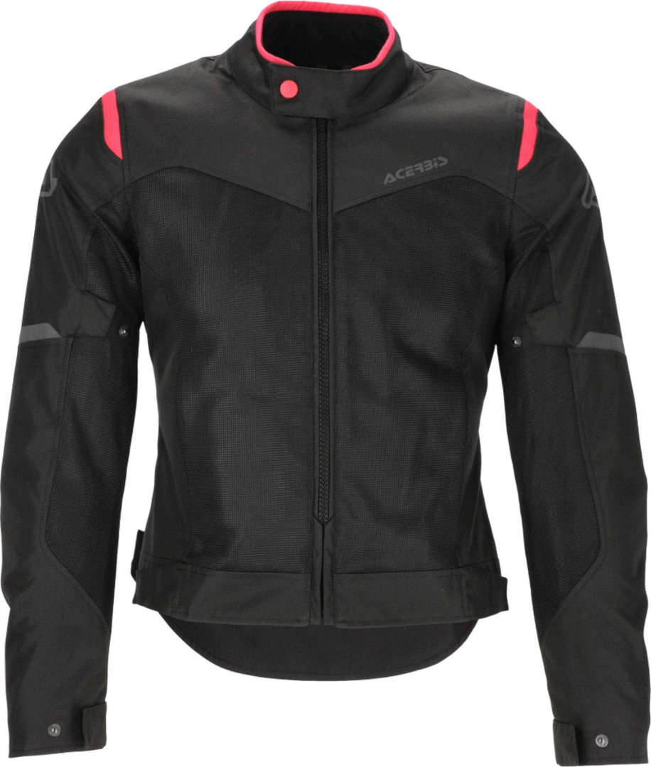 Side view of Acerbis Ramsey Vent 2.0 Mesh Ladies Motorcycle Textile Jacket, black-pink, Size 2XL for Women