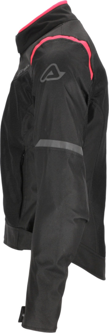 Side view of Acerbis Ramsey Vent 2.0 Mesh Ladies Motorcycle Textile Jacket, black-pink, Size 2XL for Women