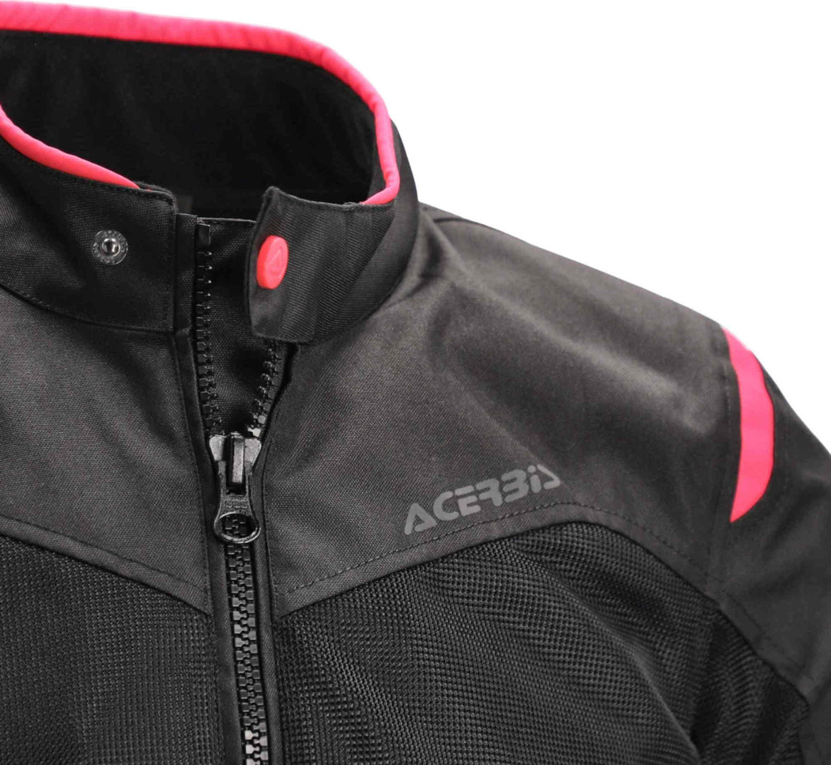 Side view of Acerbis Ramsey Vent 2.0 Mesh Ladies Motorcycle Textile Jacket, black-pink, Size 2XL for Women