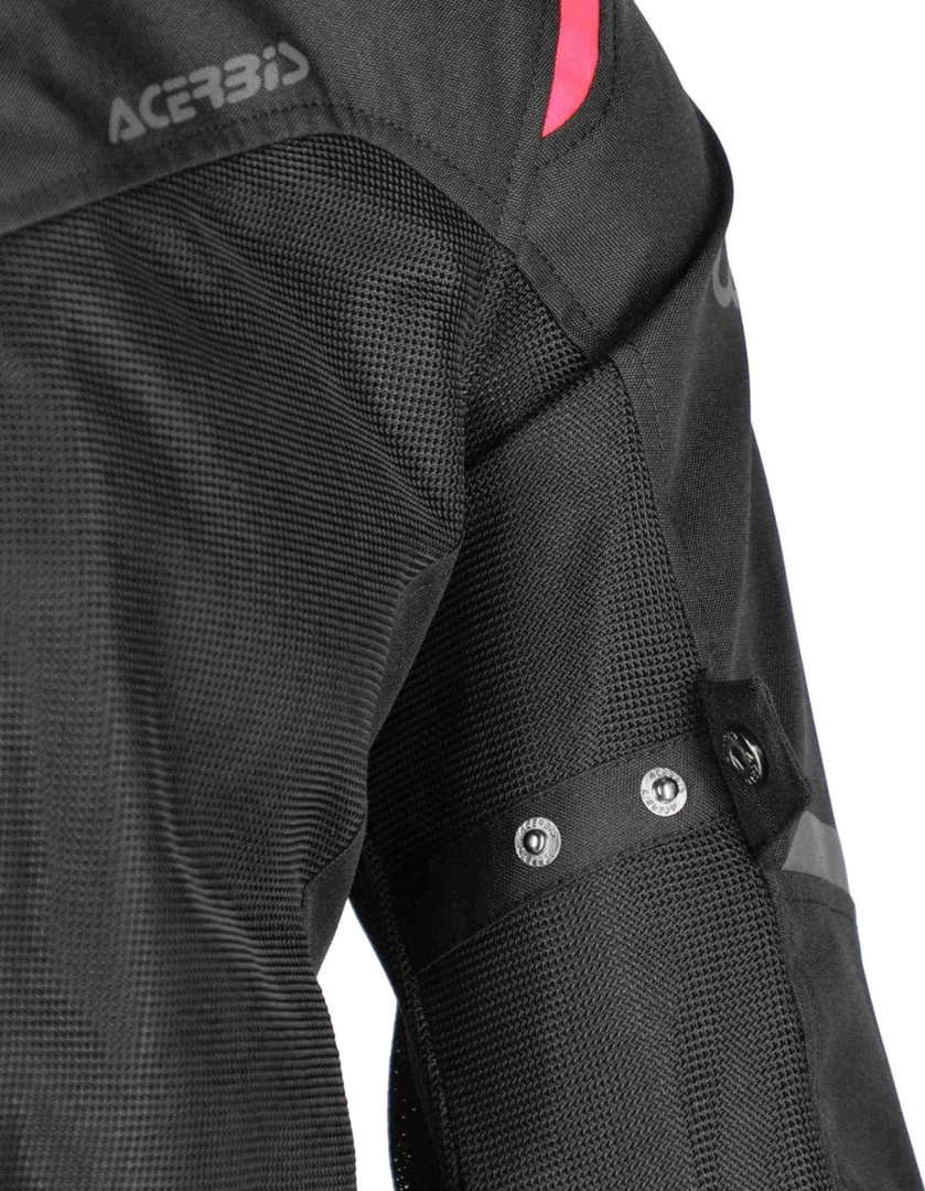 Side view of Acerbis Ramsey Vent 2.0 Mesh Ladies Motorcycle Textile Jacket, black-pink, Size 2XL for Women